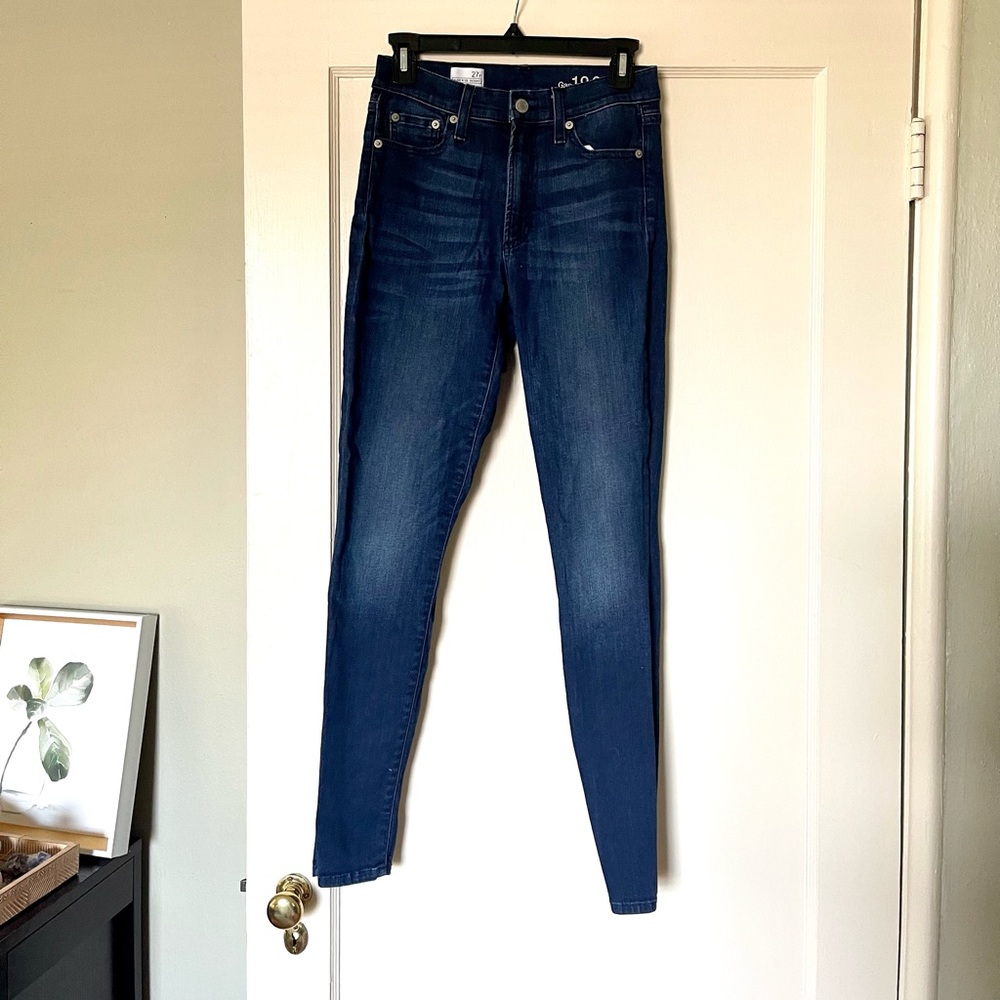 Gap 1969 high rise skinny jeans